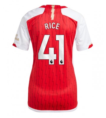 Arsenal Declan Rice #41 Replika Hjemmebanetrøje Dame 2023-24 Kortærmet
